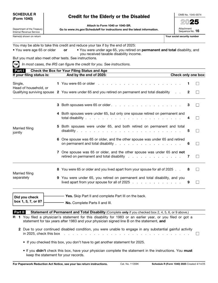 1040-SR form preview