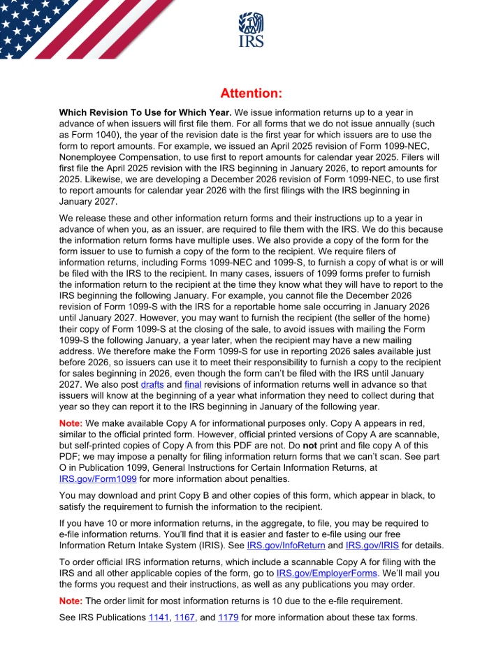 1099-NEC Form preview
