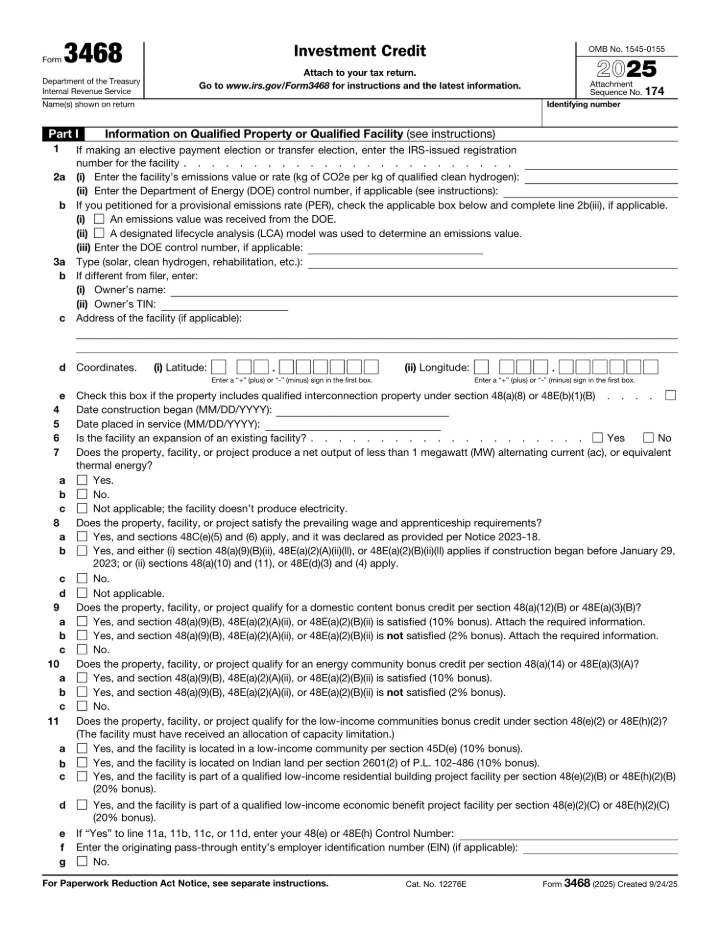 Form 3468 form preview